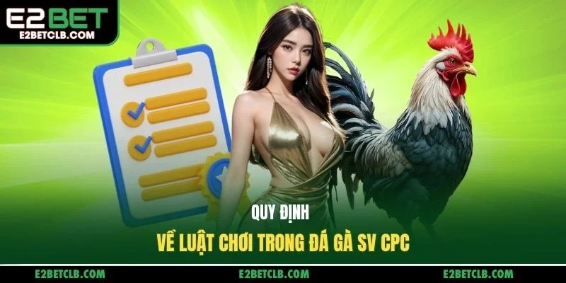 Quy định về luật chơi trong đá gà sv CPC